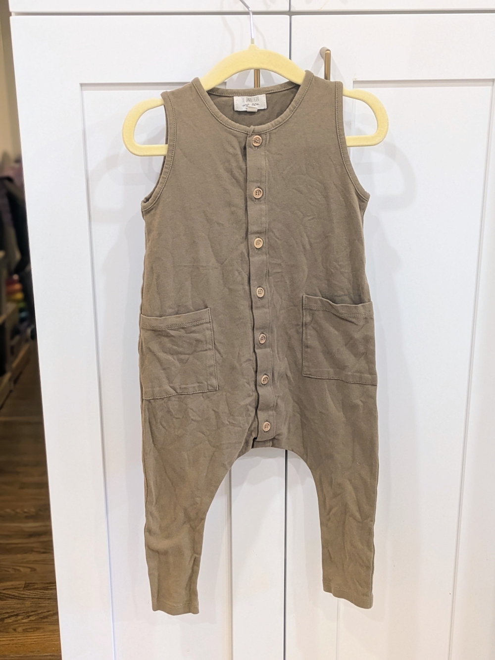 The Simple Folk - Sleeveless Button-Front Romper